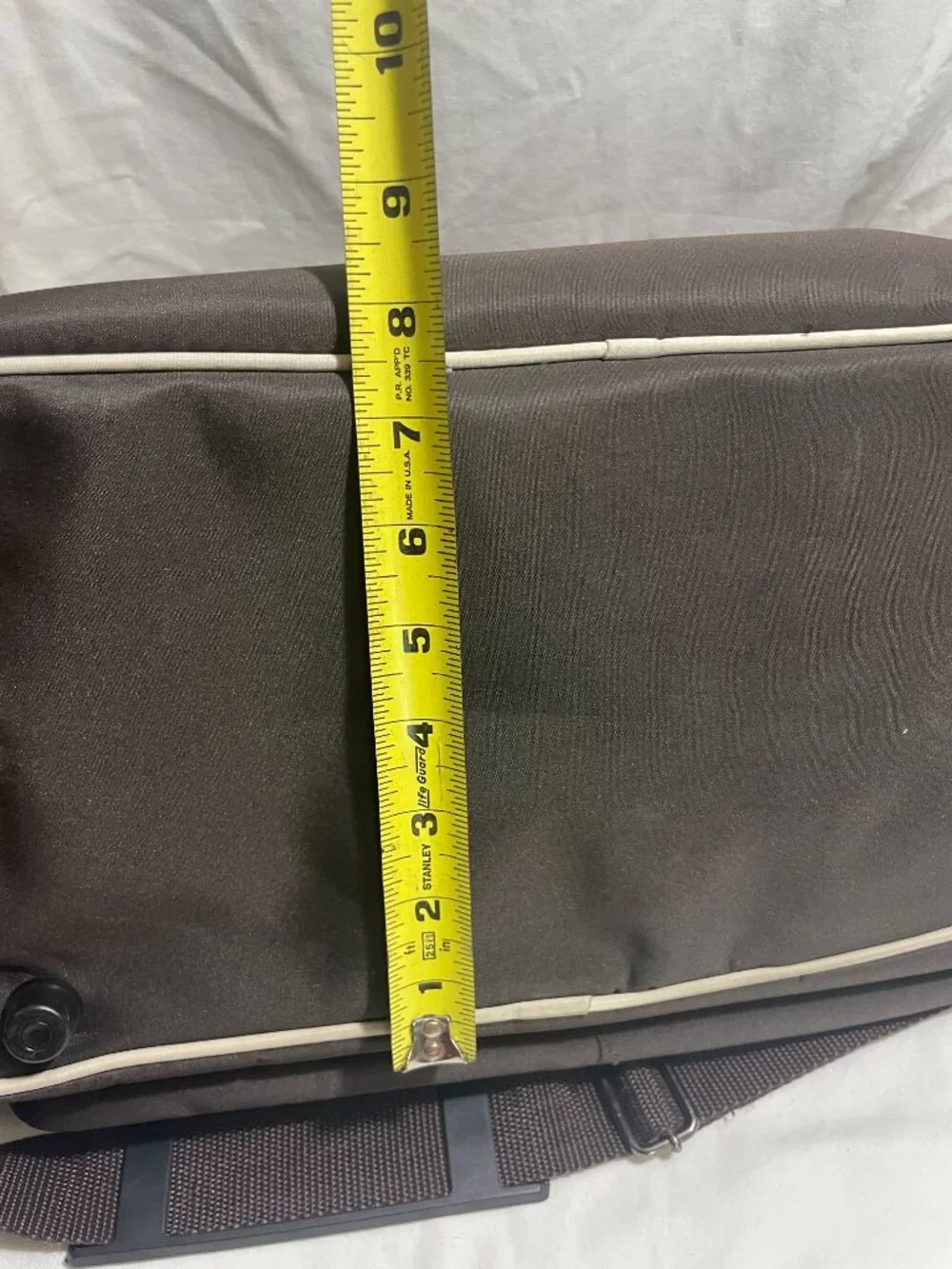 Perry Ellis Brown Overnight Travel Duffle Bag Weekender Carry On Shoulder Tote